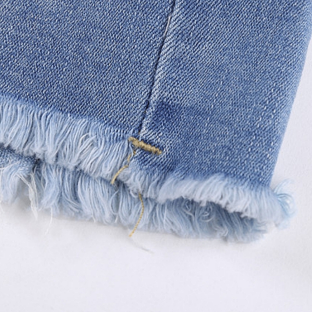 "Summer Love" Distressed Mid Rise Frayed Shorts - Picture 4 of 5